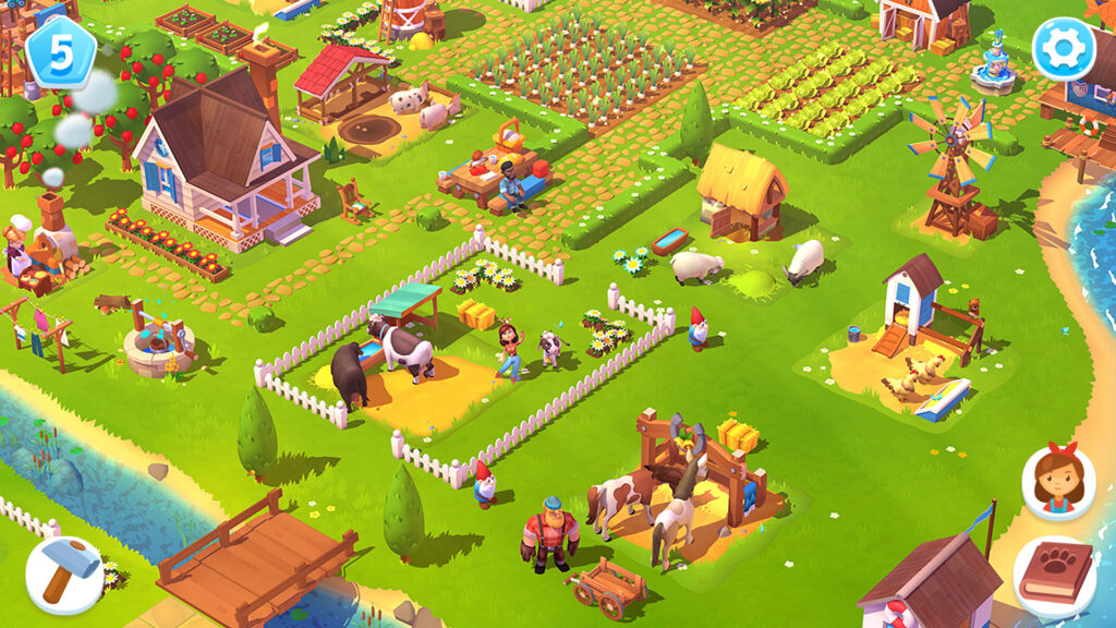 A FarmVille 3 farm.