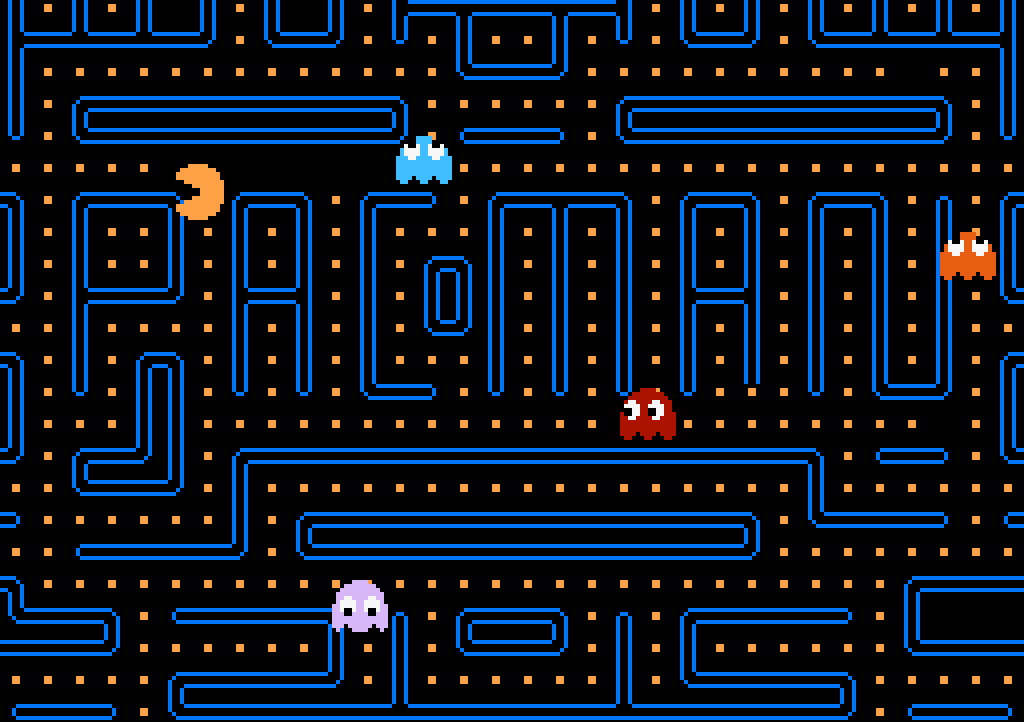 Efsane oyun Pac Man hyper-casual'in nostaljik örneklerinden.