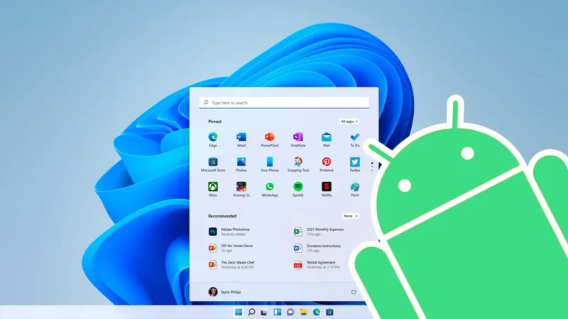 Windows Android uygulamalar