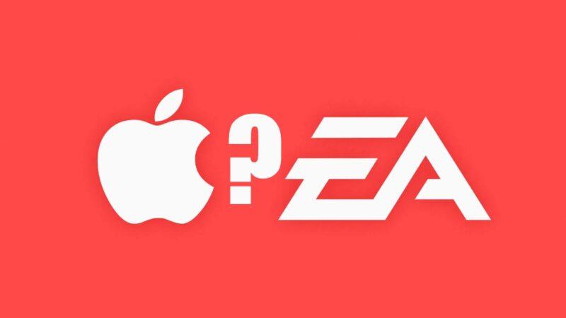 Apple ve EA Games logoları yan yana
