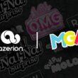Logos of Azerion and MGA Entertainment