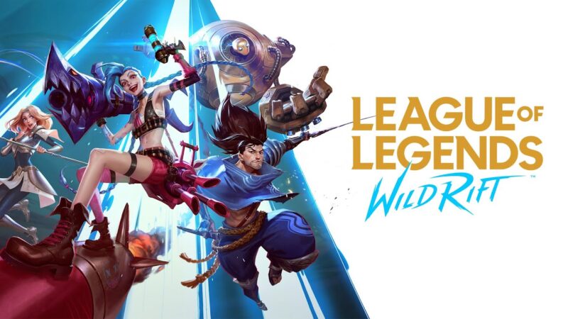 Wild Rift logosunun önünde poz veren birkaç League of Legends şampiyonu