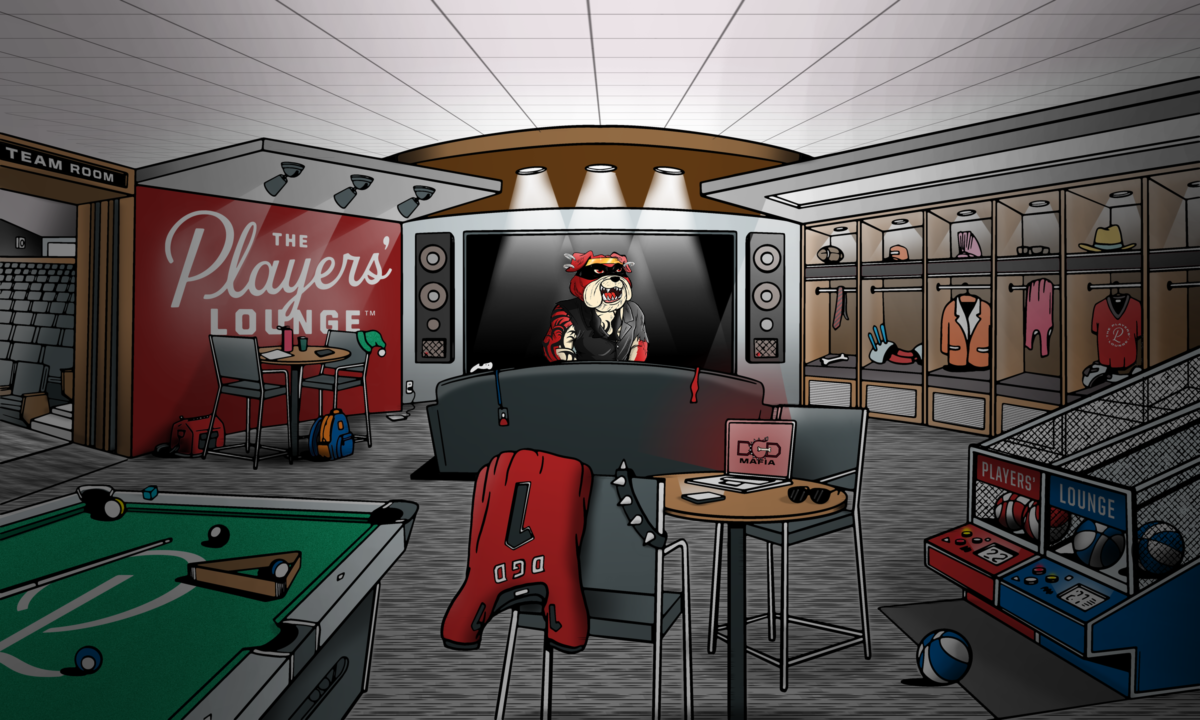 An art design from the Players' Lounge