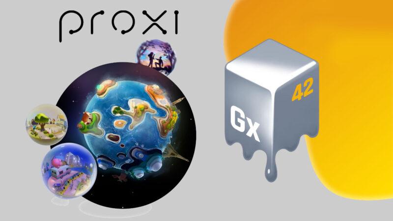 Blockchain oyunu Proxi'den görseller içeren Gallium Studios logosu