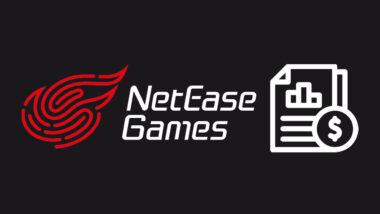 Karanlık arkaplanda NetEase logosu ve finansal rapor resmi