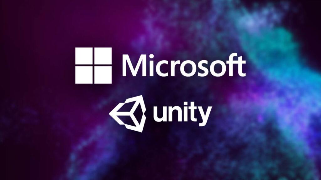 Microsoft and Unity logos