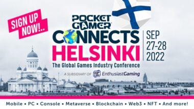 Pocket Gamer Connects Helsinki Logo and dates