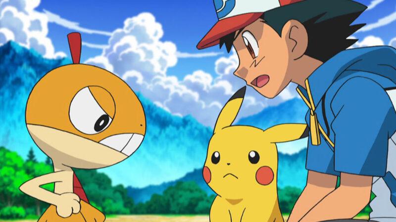 Ash Ketchun and Pihachu talking to another Pokemon