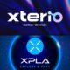 Xterio logo on top and XPLA logo on bottom