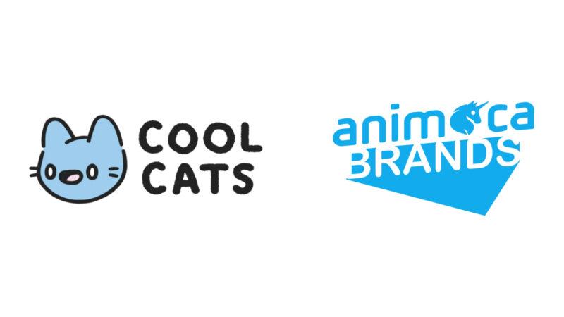 Cool Cats Group and Animoca Brands logo over a white background