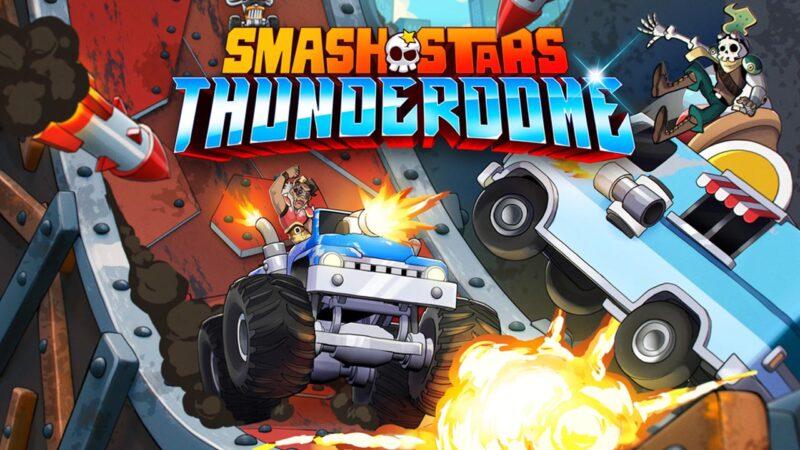 Cars smashing into each other in thunderdome game