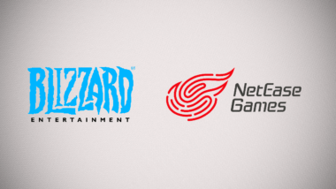 Blizzard Entertainment and NetEase Games logos over a light grey background