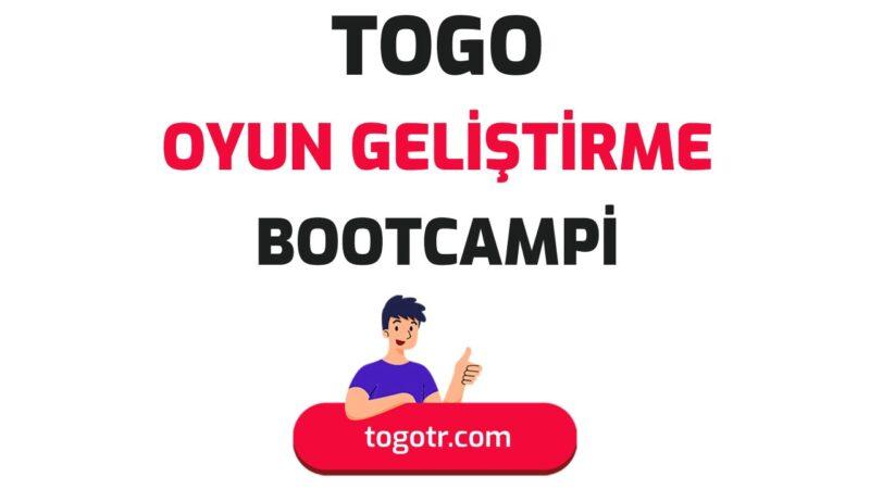 Text: TOGO oyun geliştirme bootcampi
