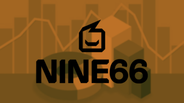 Nine66 logo over a blurred image of charts and tables