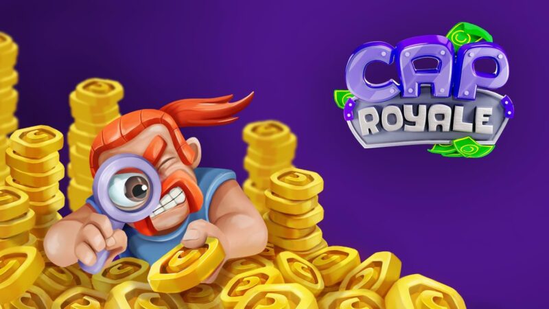 cap royale thumbnail. a red-bearded man examining gold coins with magnifier.