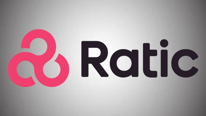 Ratic games logo over a gray gradient background.